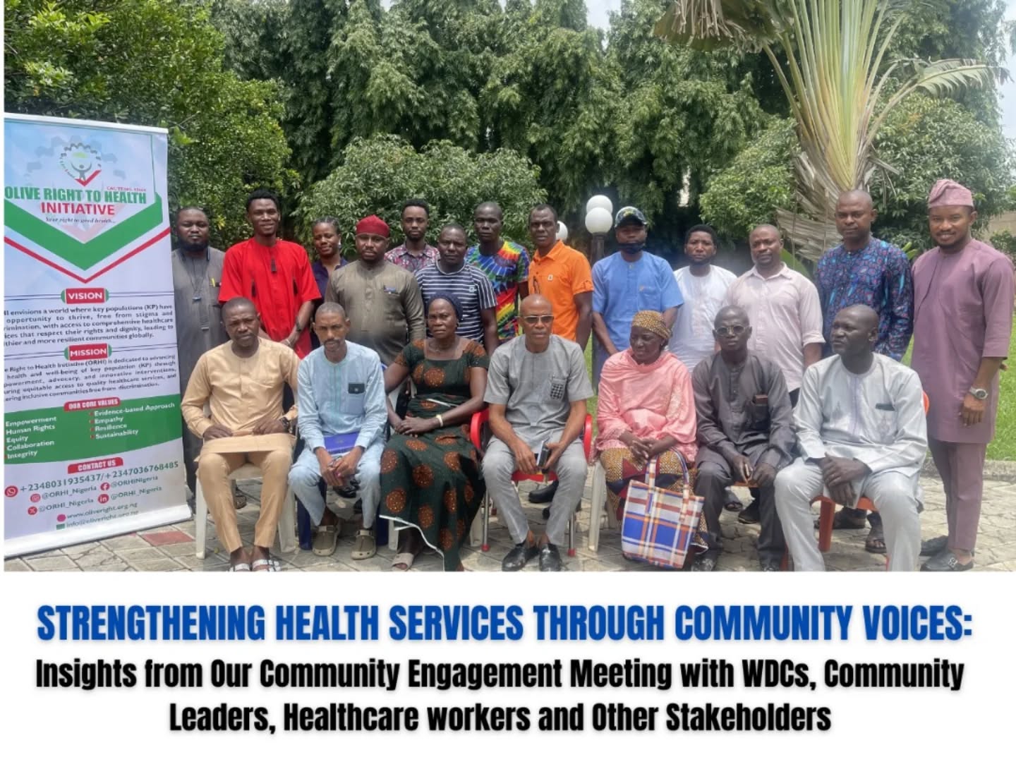 Community Engagement Meeting with WDC, Stakeholders, healthcare workers Community Engagement Meeting with WDC, Stakeholders, healthcare workers